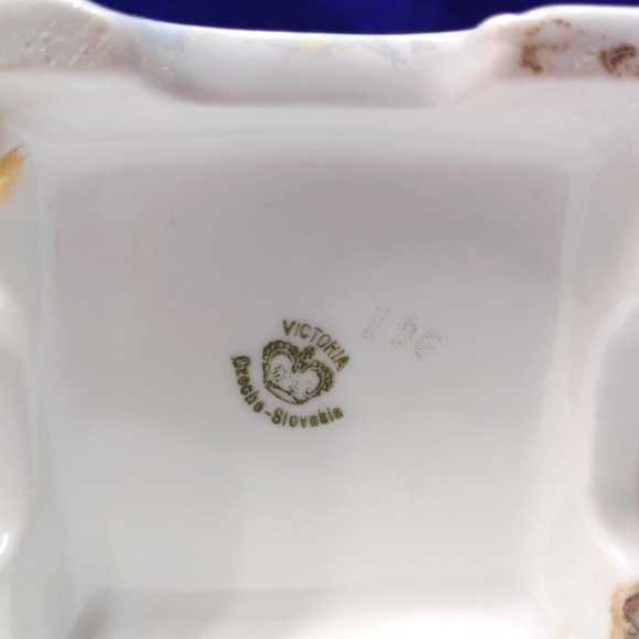 CLEARANCE Antique Oil & Vinegar Cruet Set Lustreware Victoria Czecho-Slovakia - Picture 8 of 15